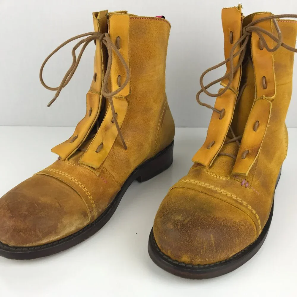 Ted Baker Mens Boots TBM583 Tan Suede Lace Up Ankle Boots Size US 9 UK 8 EU‎ 42